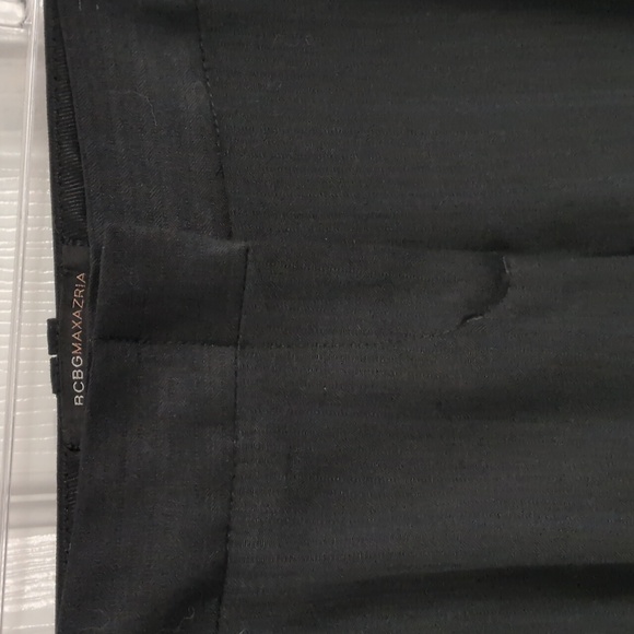 BCBGMaxAzria Black Wool Blend Pants - 2 - Picture 2 of 8